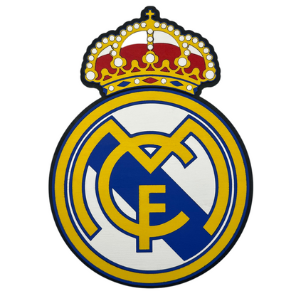 Wooden Fútbol Crest Wall Decor