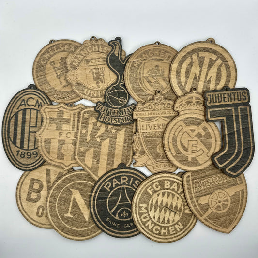 Wooden Air Freshener (European Clubs)
